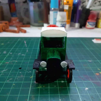 Mô hình xe tải cổ Ford Oil Truck - Dự án in 3D tỉ lệ 1:43