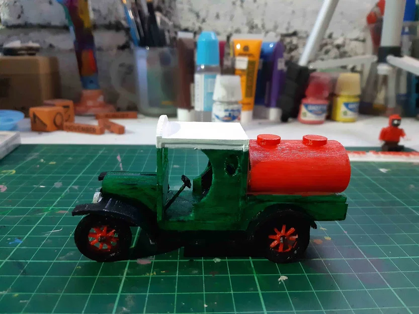 Mô hình xe tải cổ Ford Oil Truck - Dự án in 3D tỉ lệ 1:43 - Image 3