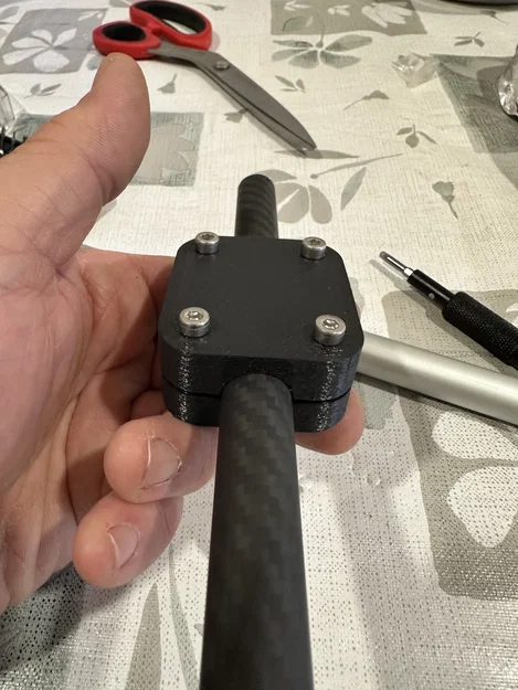 Ngàm kẹp thanh phụ kiện 16mm cho Garmin Zumo XT in 3D - Image 3