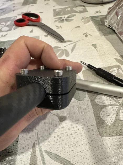 Ngàm kẹp thanh phụ kiện 16mm cho Garmin Zumo XT in 3D - Image 4