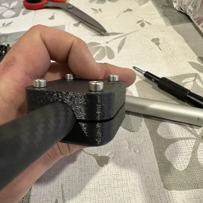 Ngàm kẹp thanh phụ kiện 16mm cho Garmin Zumo XT in 3D