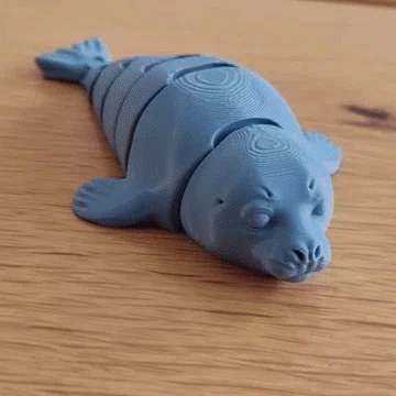 Mô hình hải cẩu khớp nối linh hoạt in không cần lắp ráp (Flexi Seal Fidget)