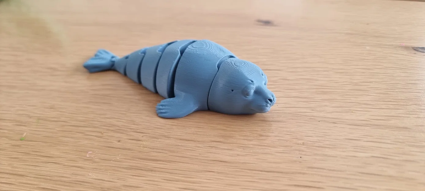 Mô hình hải cẩu khớp nối linh hoạt in không cần lắp ráp (Flexi Seal Fidget) - Image 2