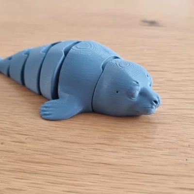 Mô hình hải cẩu khớp nối linh hoạt in không cần lắp ráp (Flexi Seal Fidget)