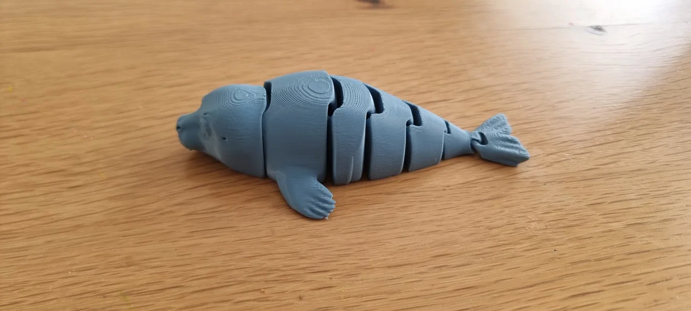 Mô hình hải cẩu khớp nối linh hoạt in không cần lắp ráp (Flexi Seal Fidget) - Image 3