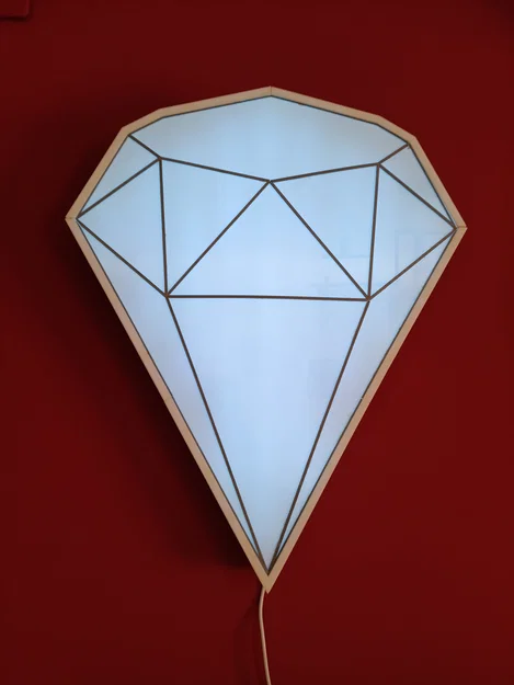 Đèn treo tường hình kim cương (Diamond wall lamp) - Image 1