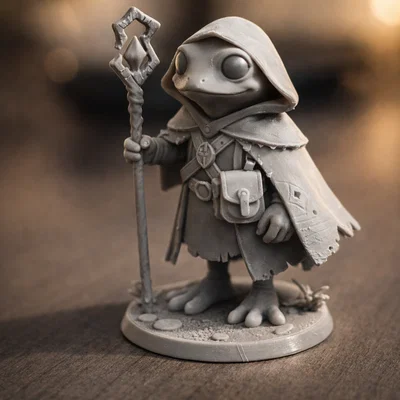 Mô hình Ếch Phù Thủy (Frog Wizard) chi tiết cao cho D&D