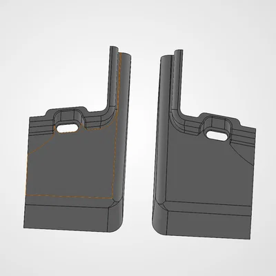 Nắp đậy giá đỡ ghế 3D cho Volvo 940/740 - Phụ tùng phục dựng