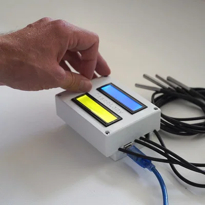 Vỏ hộp cho bộ ghi dữ liệu nhiệt độ 4 kênh (DiscoLapy TDL V.1)