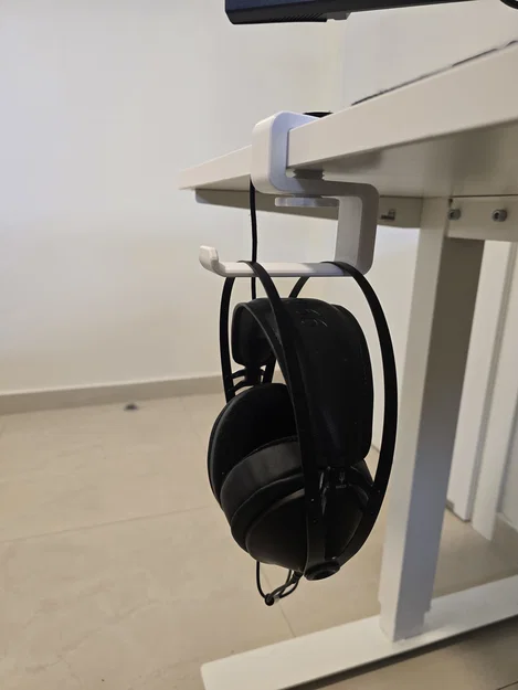 Giá Treo Tai Nghe - Gắn Gầm Bàn Kèm Ốc Kẹp (Dành cho bàn 20mm) - Image 1