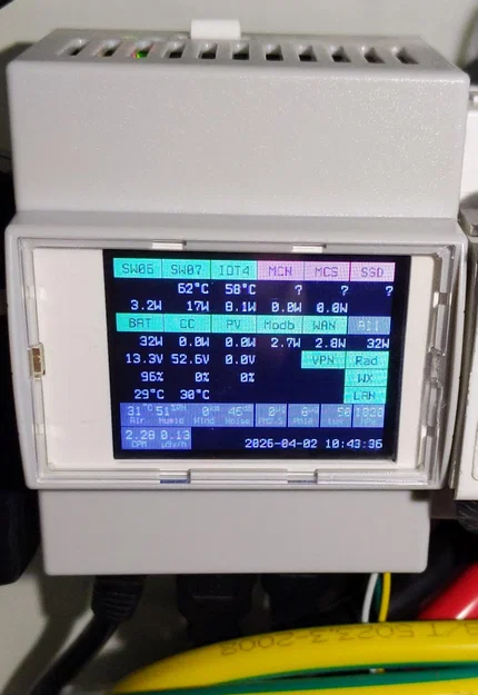 Giá đỡ màn hình LCD cho case Raspberry Pi gắn DIN rail - Image 8