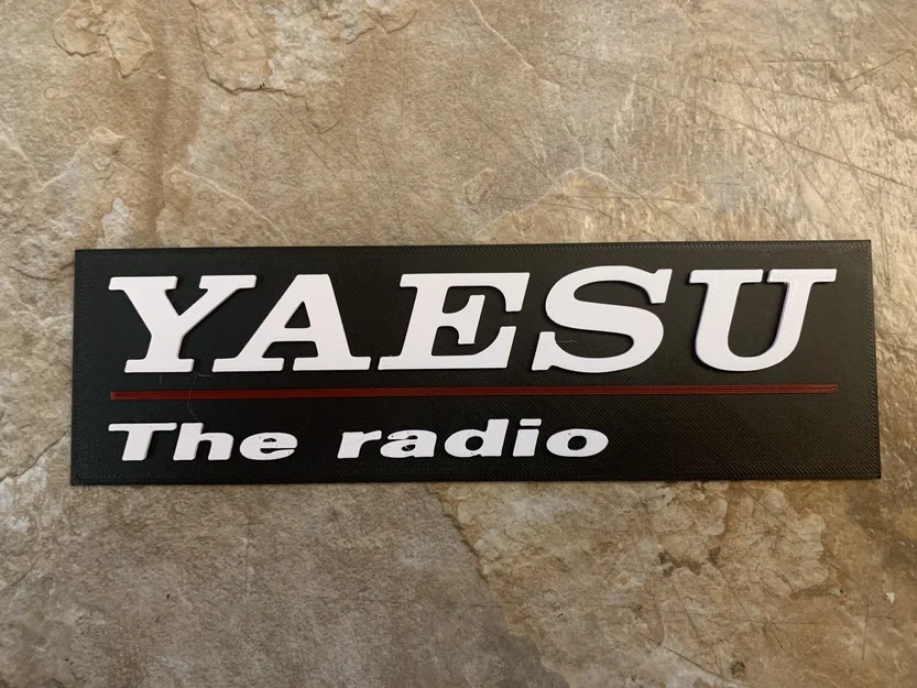 Mô hình bảng tên trang trí Yaesu The Radio cho tín đồ bộ đàm - Image 1