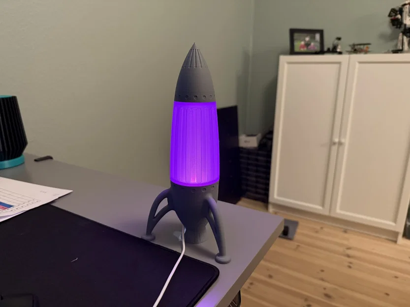 Đèn LED hình tên lửa (Rocket LED Lamp) - Image 1