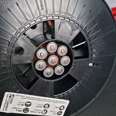 Bộ gia trọng cuộn nhựa - Dạng viên đạn cho pin AA