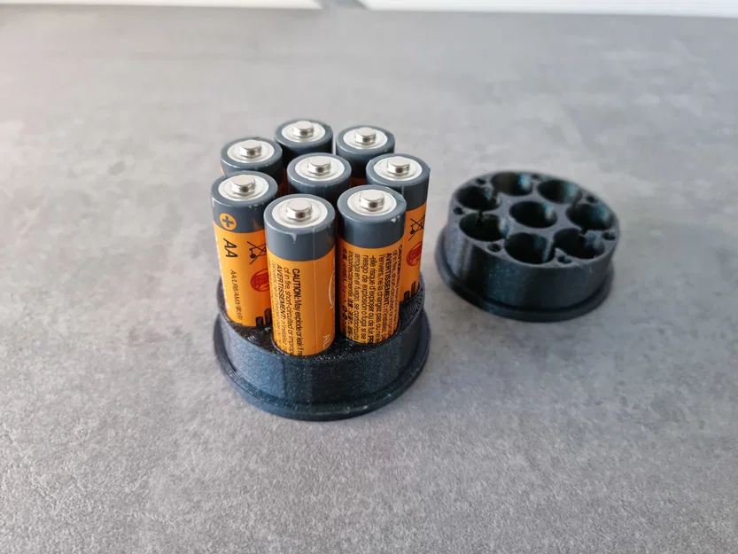 Bộ gia trọng cuộn nhựa - Dạng viên đạn cho pin AA - Image 3
