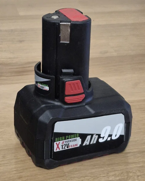 Phụ kiện mở rộng vỏ pin Parkside 5Ah lên 6Ah - 9Ah cho máy 12V - Image 1