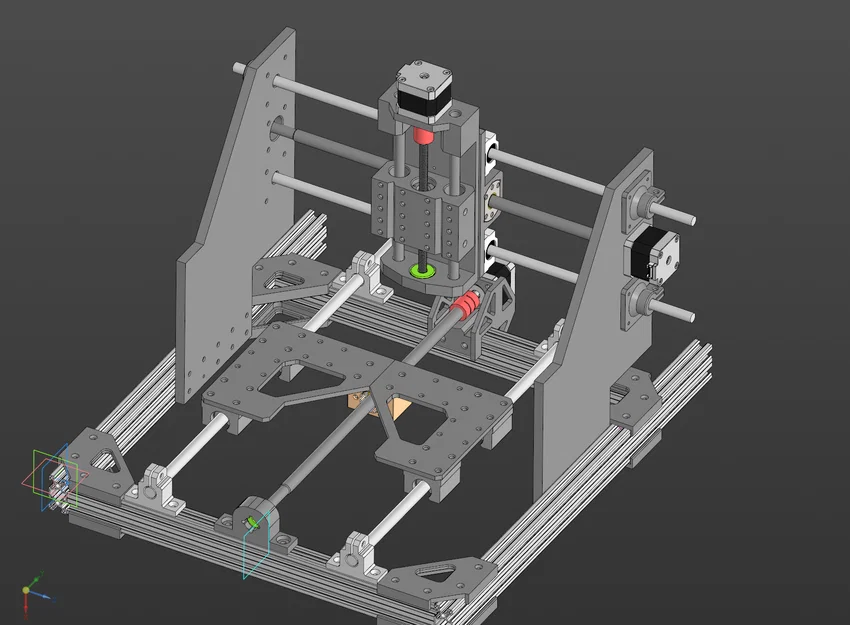 Mô hình thiết kế máy Router CNC và Laser đa năng (Kompas 3D) - Image 1