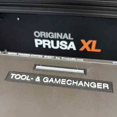 PRUSA XL – Plate Tool & Gamechanger – Phụ kiện trang trí logo ý nghĩa