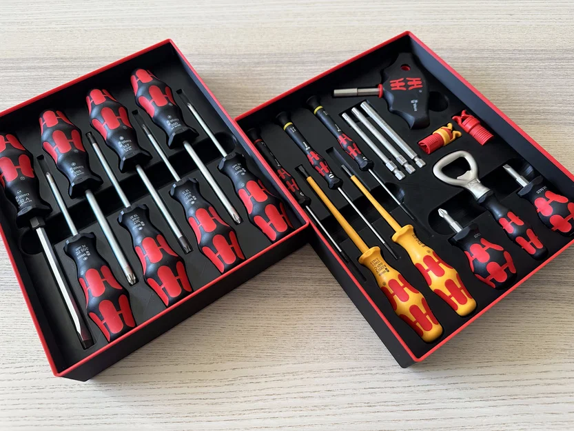 Khay Gridfinity cho bộ dụng cụ Wera Advent Calendar 2025 - Image 2