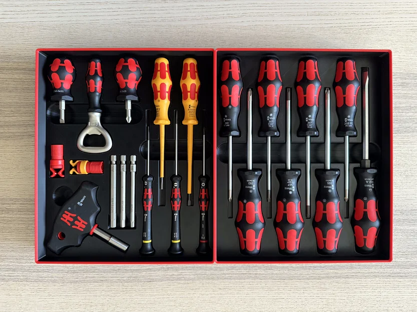 Khay Gridfinity cho bộ dụng cụ Wera Advent Calendar 2025 - Image 3