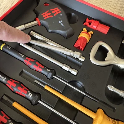 Khay Gridfinity cho bộ dụng cụ Wera Advent Calendar 2025