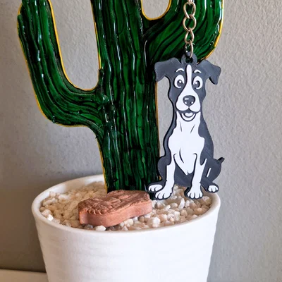 Móc khóa hình cún con 2