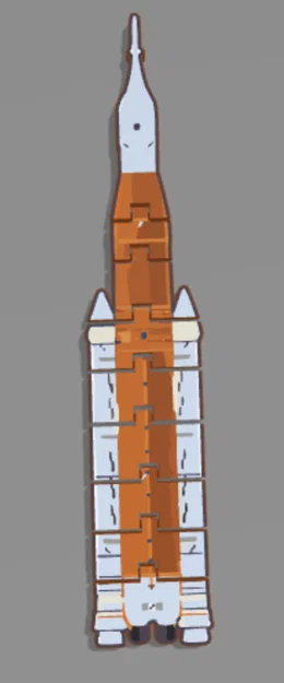 Mô hình tên lửa Artemis II SLS Flexi Articulated Fidget - Image 1