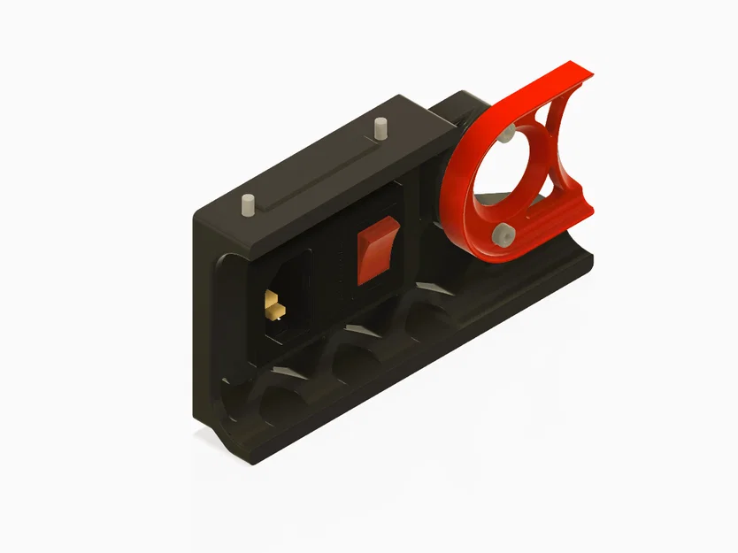 Ngàm gắn ổ cắm nguồn IECGS 1mm cho Voron 2.4 LDO Kit - Image 1