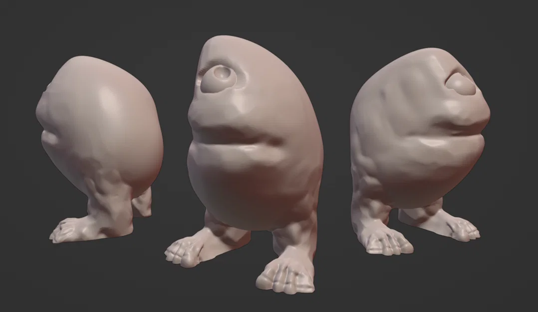 Mô hình 3D Clay Monster ngộ nghĩnh độc đáo - Image 1