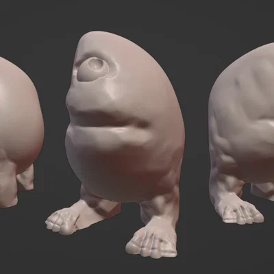 Mô hình 3D Clay Monster ngộ nghĩnh độc đáo
