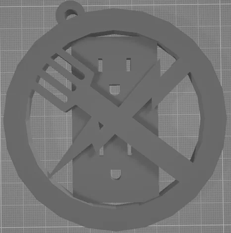 Móc khóa cảnh báo an toàn điện cho trẻ em - File in 3D STL - Image 1