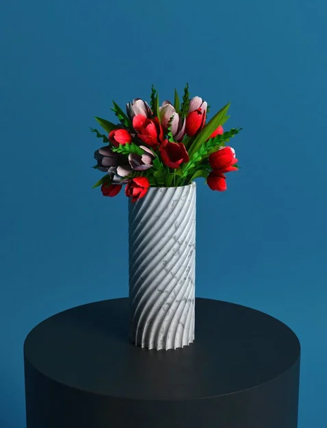 Mẫu lọ hoa xoắn ốc in 3D trang trí nhà cửa đẹp mắt - Image 1