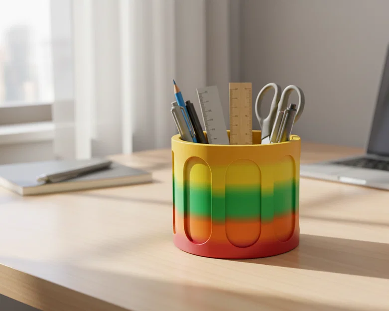 Ống cắm bút để bàn 3D (Organizer) - Gọn gàng, tinh tế, dễ in - Image 1