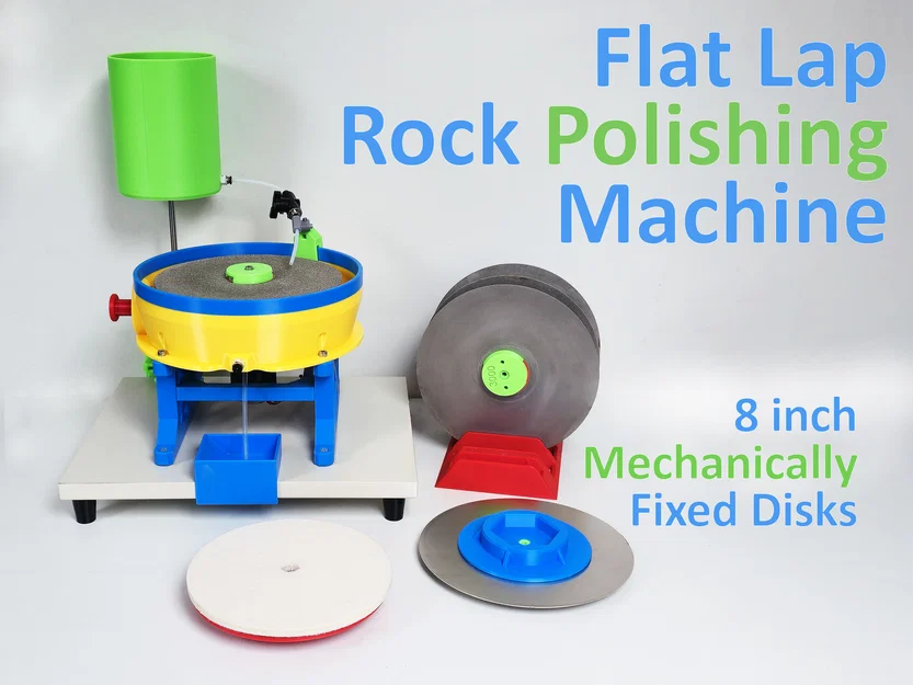 Máy mài đá Flat Lap với đĩa mài cố định bằng cơ khí - Image 1