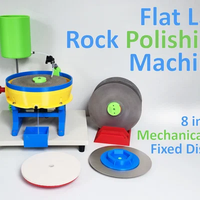 Máy mài đá Flat Lap với đĩa mài cố định bằng cơ khí