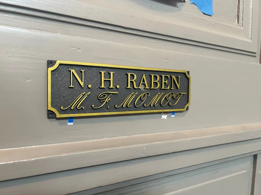 Bảng tên gắn cửa nổi - Image 1