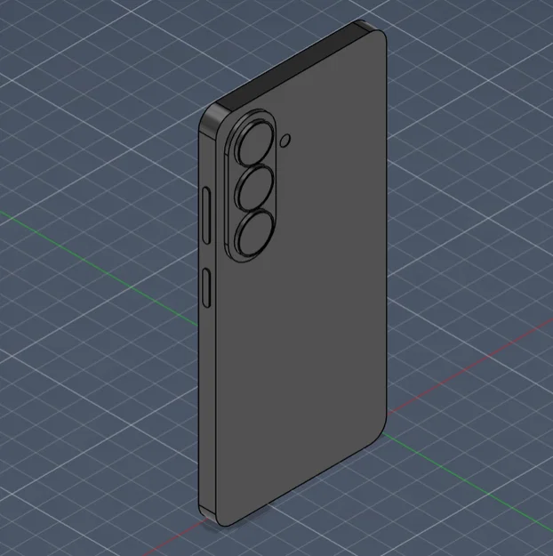 Mô hình 3D tham chiếu kích thước Samsung Galaxy S26 chính xác - Image 1