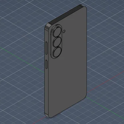 Mô hình 3D tham chiếu kích thước Samsung Galaxy S26 chính xác