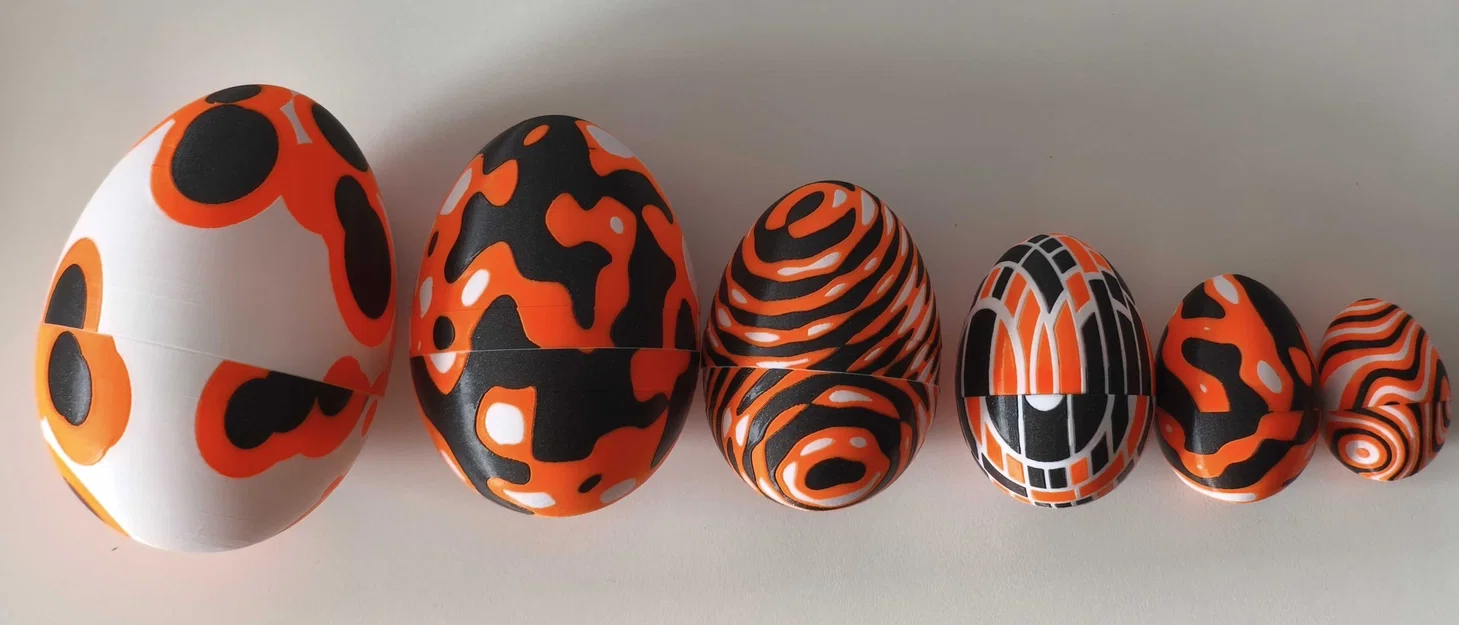 Trứng phục sinh xếp chồng nhiều màu - Image 3