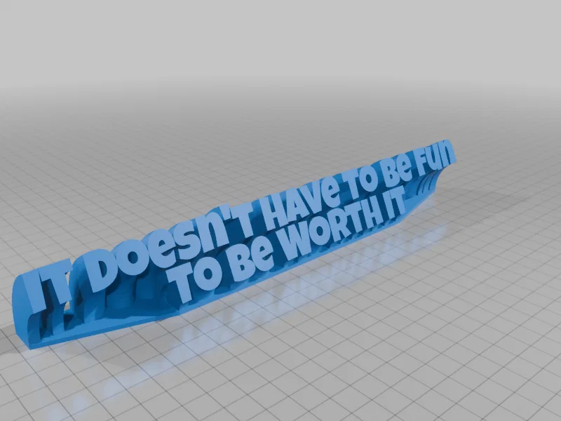 Bảng chữ trang trí bàn làm việc tạo động lực in 3D - Image 1