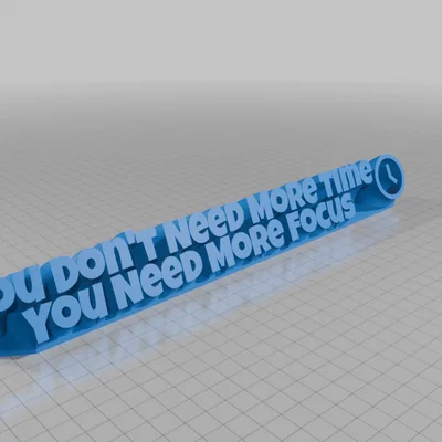 Bảng tên để bàn truyền cảm hứng: You Don't Need More Focus