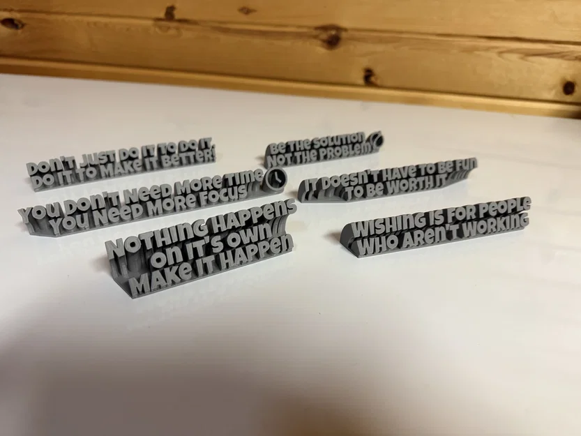 Bộ bảng tên để bàn truyền cảm hứng - Mô hình in 3D độc đáo - Image 1