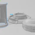 Mô hình 3D Bể chứa Cryo (Cryogenic Tank) - Thumbnail 1