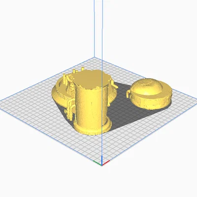 Mô hình 3D Bể chứa Cryo (Cryogenic Tank)