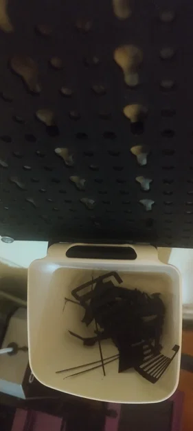 Ngàm treo hộp IKEA SUNNERSTA cho bảng đục lỗ Parkside - Image 2