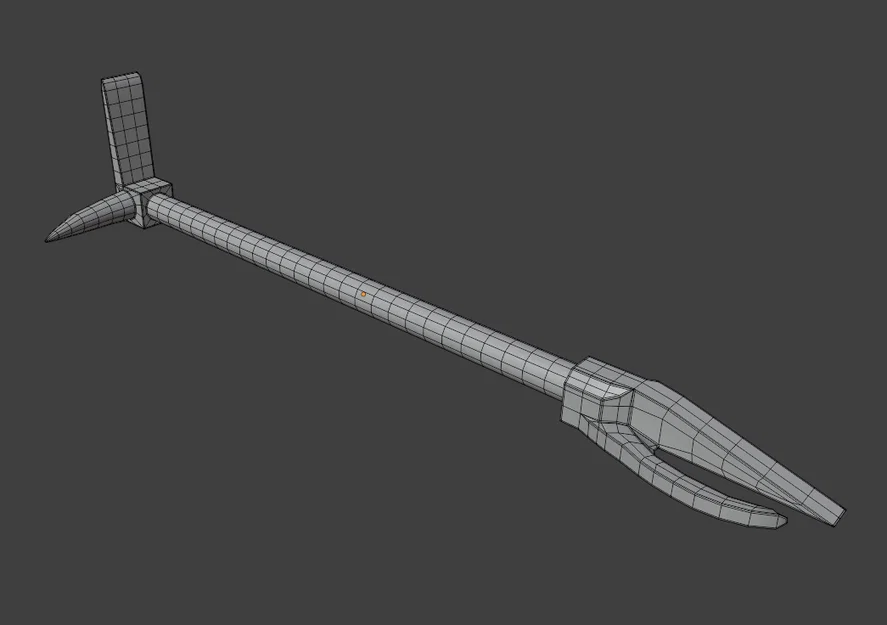 Mô hình 3D công cụ cứu hỏa Halligan Tool (Firefighter Tool) - Image 2