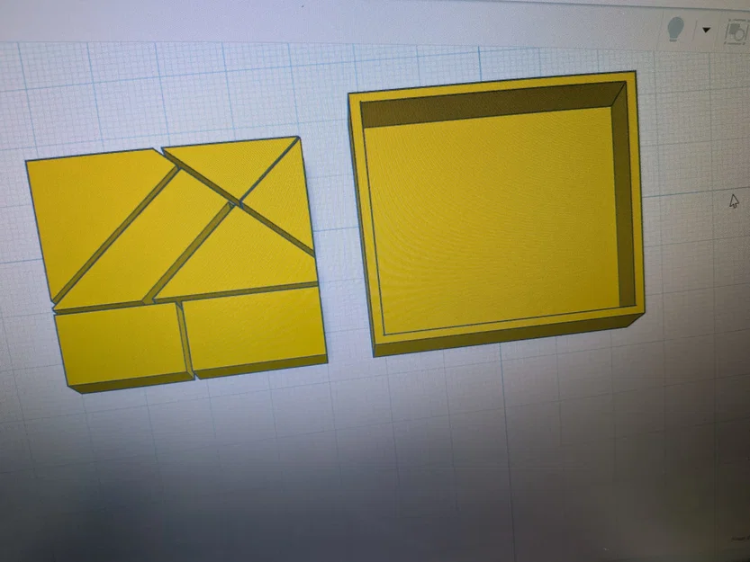 Bộ trò chơi trí tuệ Tangram kèm khay đựng - In 3D tại nhà - Image 3