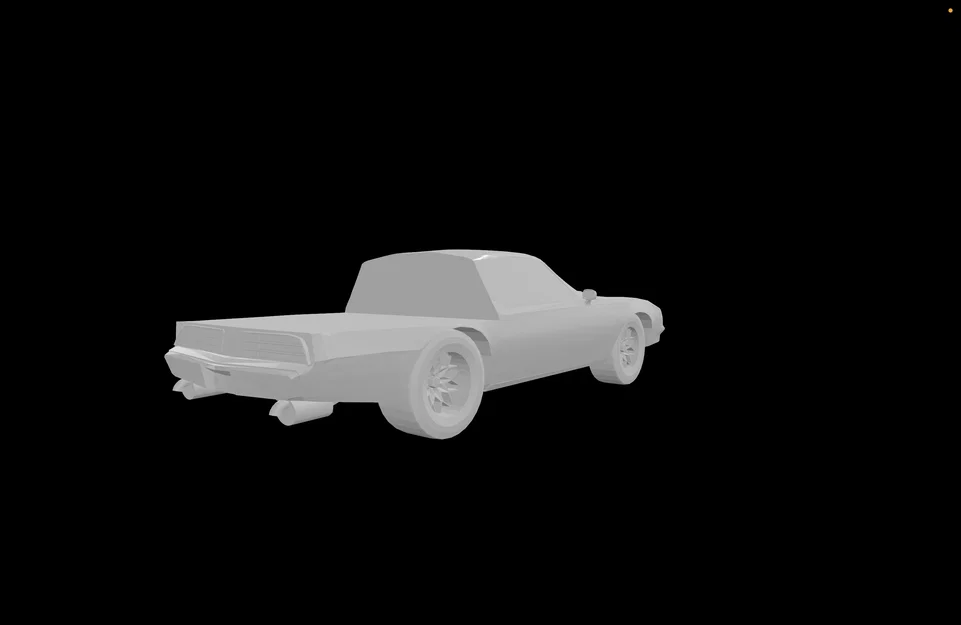 Mô hình 3D xe cổ 1977 Pontiac Firebird Truck đẹp mắt - Image 4