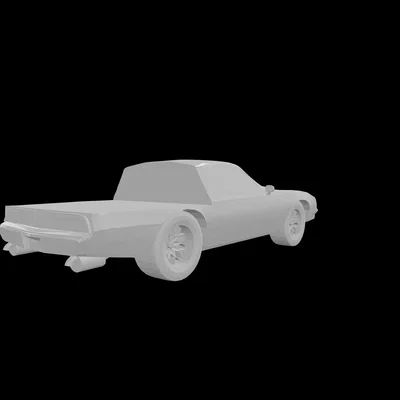 Mô hình 3D xe cổ 1977 Pontiac Firebird Truck đẹp mắt