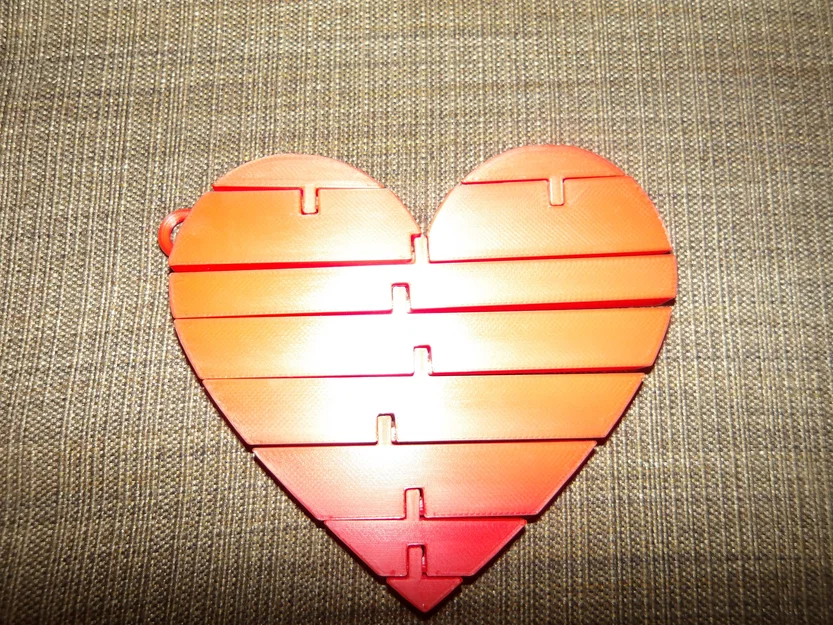 Mô hình trái tim linh hoạt (Flexi Heart) - Đồ chơi xả stress 3D - Image 2